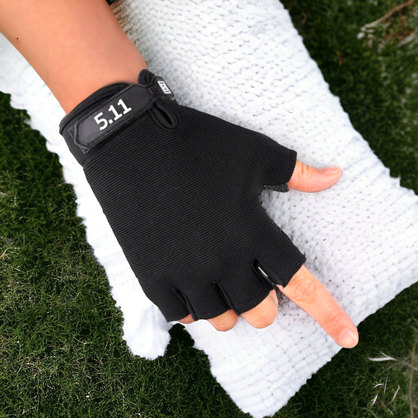 Anti Skid 5.11 Half Finger Gloves