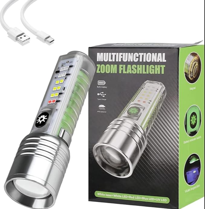 Multifunctional Zoom Flashlight