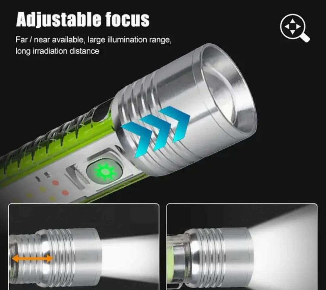 Multifunctional Zoom Flashlight