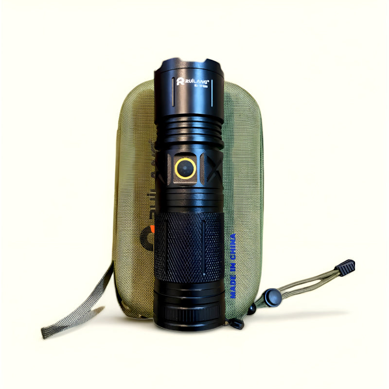 Ruilang P90 High-Power LED Flashlight with 8800 mAh Battery